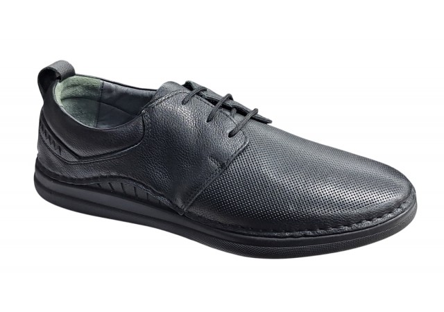 Pantofi casual barbati piele naturala - Model Negru Colin 547N